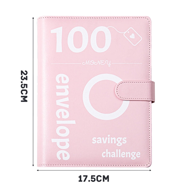 A5 100 Day Savings Challenge Envelope Budget Planner Binder Notebook Handbook, Color: Words Black - Notebooks by PMC TechLife | Online Shopping South Africa | PMC TechLife | Buy Now Pay Later Mobicred