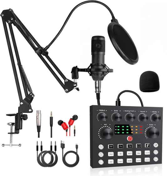 V8S Audio Mixer Live Voice Changer External Sound Card, Color: Black Cantilever Set - Live Sound Effects Processors by PMC Jewellery | Online Shopping South Africa | PMC Jewellery | Buy Now Pay Later Mobicred