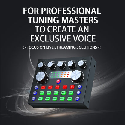 V8S Audio Mixer Live Voice Changer External Sound Card, Color: Gold Triangle Set - Live Sound Effects Processors by PMC Jewellery | Online Shopping South Africa | PMC Jewellery | Buy Now Pay Later Mobicred