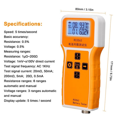 High-Precision Battery Voltage Internal Resistance Tester, Specifications: Host - Battery & Resistance Tester by PMC Jewellery | Online Shopping South Africa | PMC Jewellery | Buy Now Pay Later Mobicred