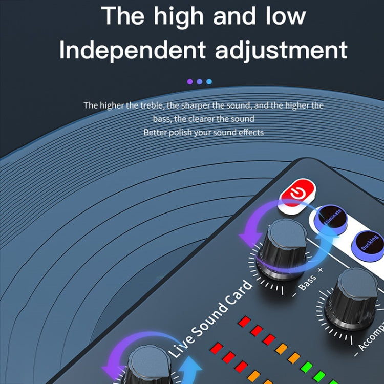 M8 Recording And Singing Live Bluetooth Sound Card Set, Color: White - Live Sound Effects Processors by PMC Jewellery | Online Shopping South Africa | PMC Jewellery | Buy Now Pay Later Mobicred