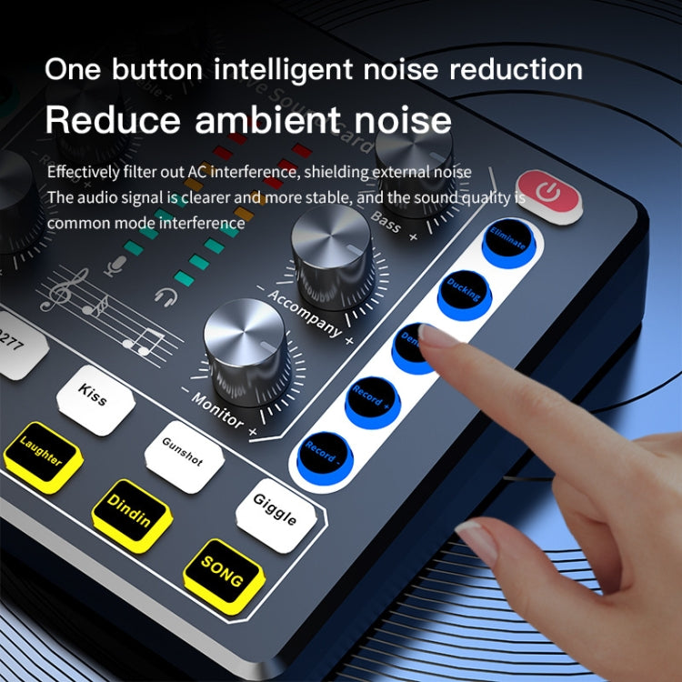 M8 Recording And Singing Live Bluetooth Sound Card Set, Color: White - Live Sound Effects Processors by PMC Jewellery | Online Shopping South Africa | PMC Jewellery | Buy Now Pay Later Mobicred