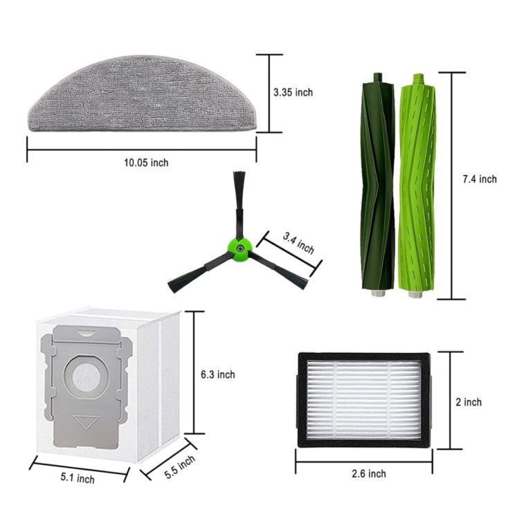 For iRobot Roomba Combo i5 / i5+ / j5 / j5+ Robot Vacuum And Mop Replacement Parts Kit - For iRobot Accessories by PMC Jewellery | Online Shopping South Africa | PMC Jewellery | Buy Now Pay Later Mobicred