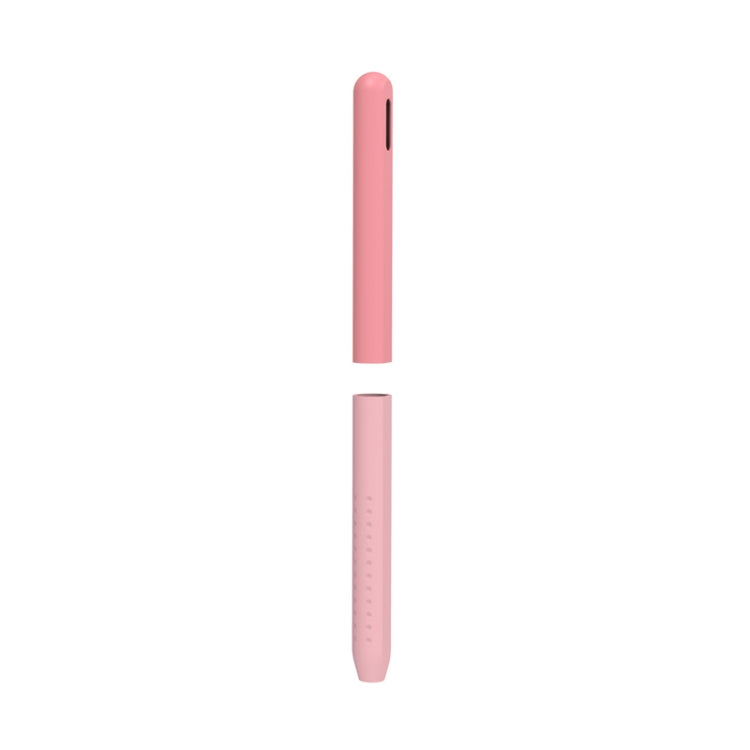 For Apple Pencil 2 AhaStyle PT182 Split Clashing Colors Stylus Protective Case(Pink) - Pencil Accessories by AhaStyle | Online Shopping South Africa | PMC Jewellery | Buy Now Pay Later Mobicred