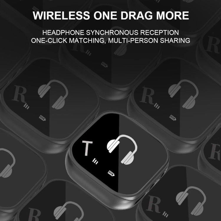 5.8G Wireless In Ear Monitor System Dual-Earphone Monitoring Transmitter Receiver, Spec: One To Four - Microphone by PMC Jewellery | Online Shopping South Africa | PMC Jewellery | Buy Now Pay Later Mobicred