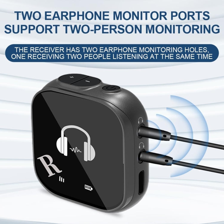 5.8G Wireless In Ear Monitor System Dual-Earphone Monitoring Transmitter Receiver, Spec: One To One - Microphone by PMC Jewellery | Online Shopping South Africa | PMC Jewellery | Buy Now Pay Later Mobicred