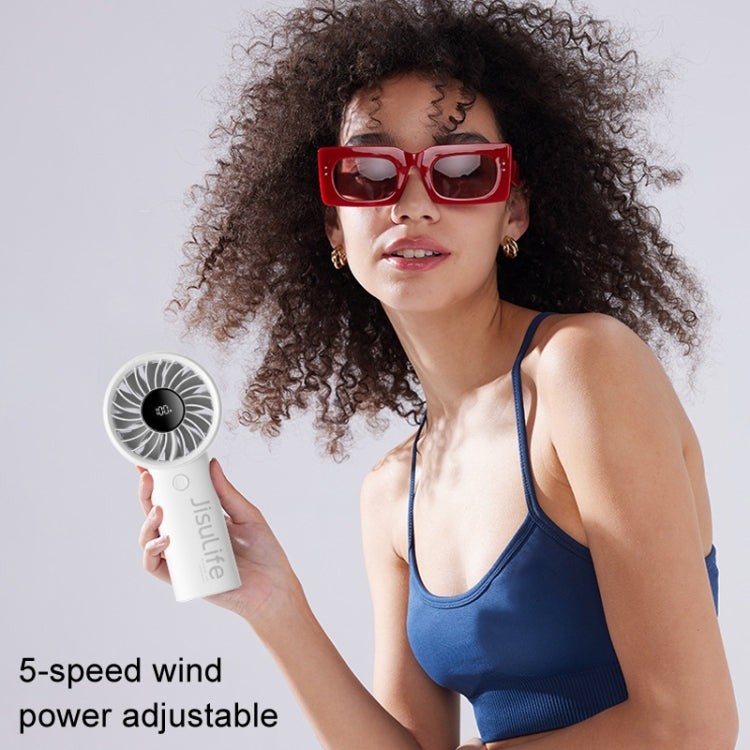 JisuLife Life4 Handheld Portable Small Rechargeable Fan, Battery Capacity: 5000mAh Pink - Electric Fans by JisuLife | Online Shopping South Africa | PMC Jewellery | Buy Now Pay Later Mobicred