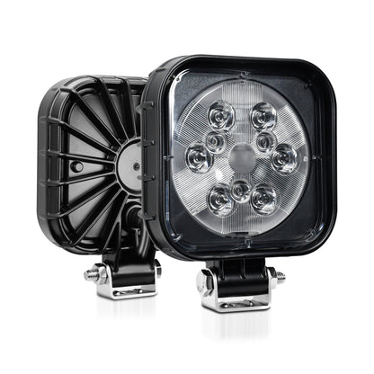 12W 9-30V Car Mixed Light Work Light With Wire Set(Square) - Work Lights by PMC Jewellery | Online Shopping South Africa | PMC Jewellery | Buy Now Pay Later Mobicred