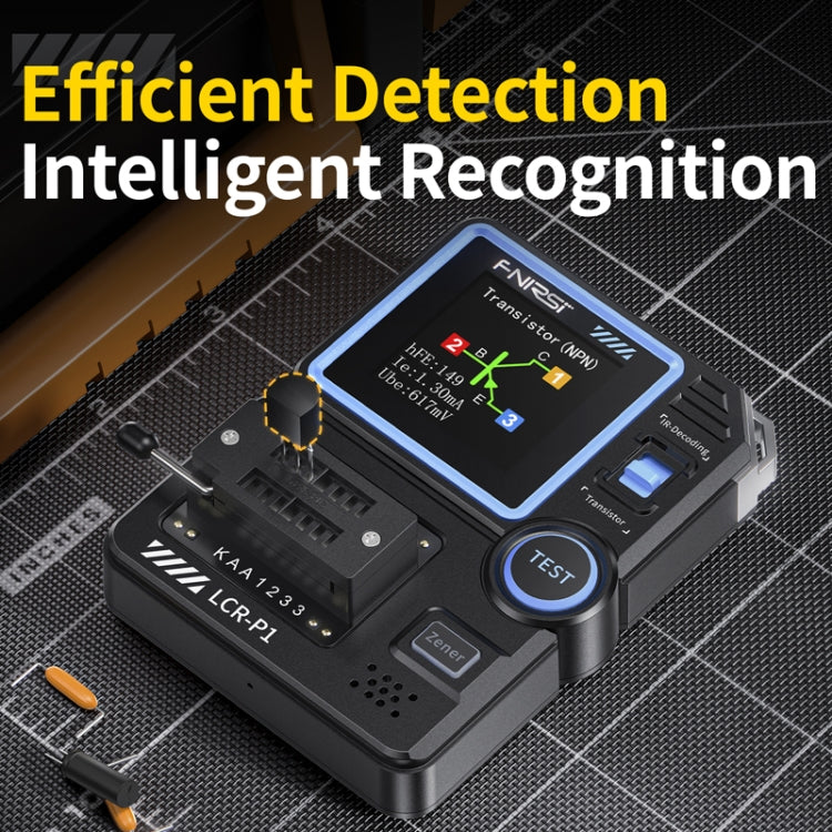 FNIRSI LCR-P1 Transistor Tester Multifunctional Electronic Component Inspection Tool(Black) - free shipping - PMC Jewellery - Order now!