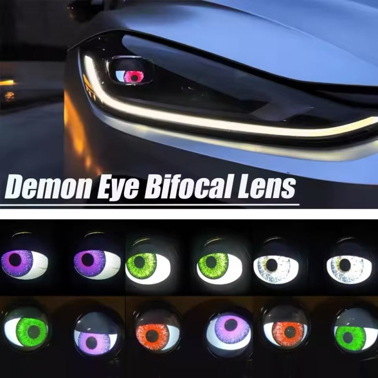 3-inch Car Motorcycle LED Demon Eye Light Modification(8 Modes With Lens) - Decorative Lights by PMC Jewellery | Online Shopping South Africa | PMC Jewellery | Buy Now Pay Later Mobicred