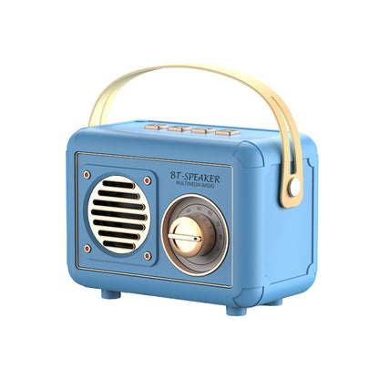 FT-BT20 Mini Retro Card USB Flash Drive FM Radio Wireless Bluetooth Speaker(Sky Blue) - Mini Speaker by PMC Jewellery | Online Shopping South Africa | PMC Jewellery | Buy Now Pay Later Mobicred