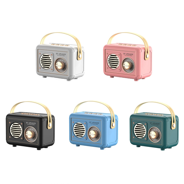 FT-BT20 Mini Retro Card USB Flash Drive FM Radio Wireless Bluetooth Speaker(Sky Blue) - Mini Speaker by PMC Jewellery | Online Shopping South Africa | PMC Jewellery | Buy Now Pay Later Mobicred