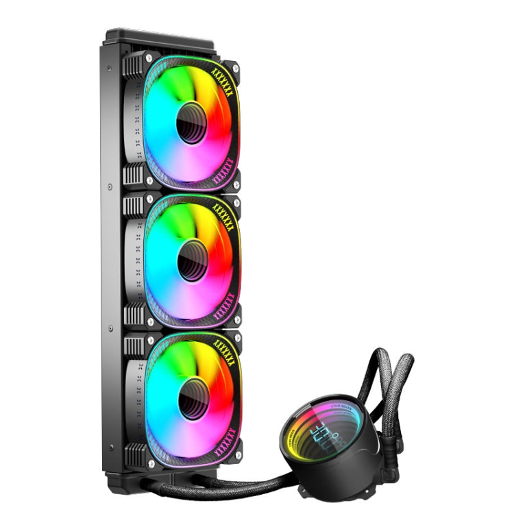 COOLMOON CM-YM-360T Computer ARGB Temperature Display Lens Multi-Platform Integrated CPU Cooler(Black) - Fan Cooling by COOLMOON | Online Shopping South Africa | PMC Jewellery | Buy Now Pay Later Mobicred