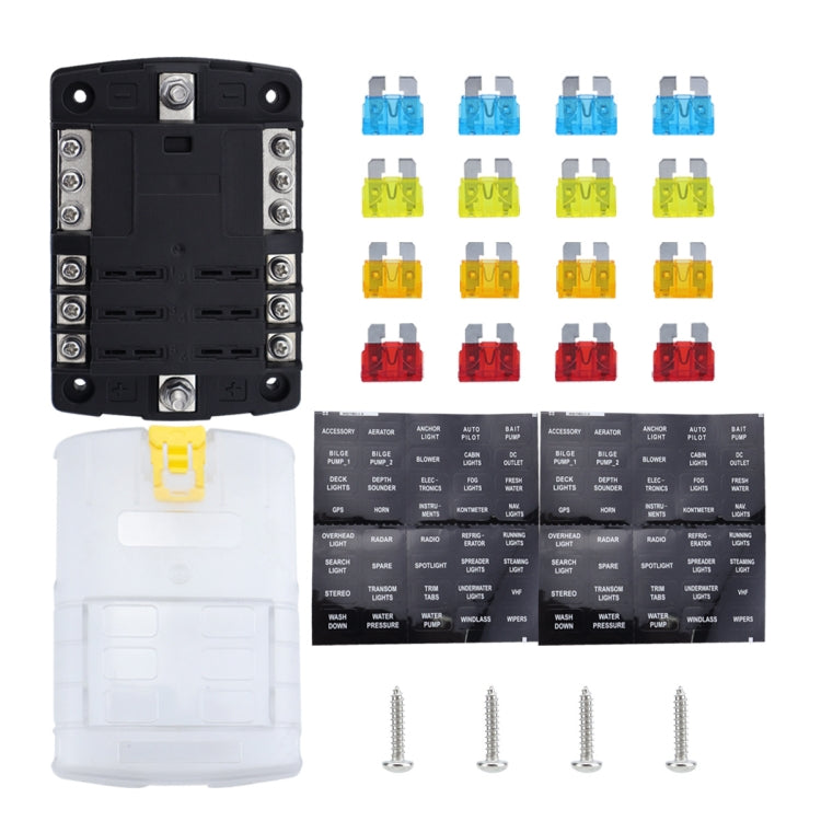 6-Way LED Indicator Fuse Box Socket For RV And Yacht, Set: Configuration 1 - Fuse by PMC Jewellery | Online Shopping South Africa | PMC Jewellery | Buy Now Pay Later Mobicred