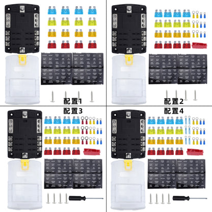 6-Way LED Indicator Fuse Box Socket For RV And Yacht, Set: Configuration 2 - Fuse by PMC Jewellery | Online Shopping South Africa | PMC Jewellery | Buy Now Pay Later Mobicred