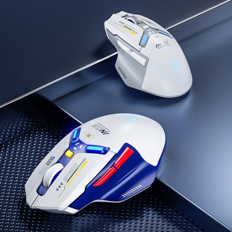 Inphic IN9 Tri-mode Wireless Bluetooth Gaming Office Computer Mouse(White Silent Edition) - Wireless Mice by Inphic | Online Shopping South Africa | PMC Jewellery | Buy Now Pay Later Mobicred