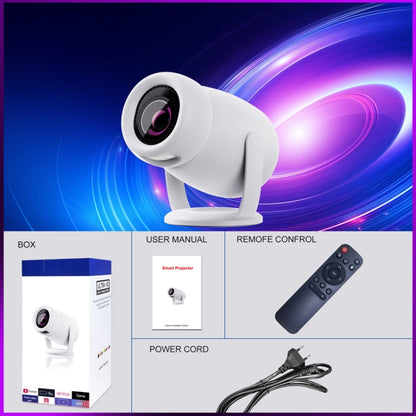 HY400 Android 12.0 System Intelligent Projector Portable Family Projector EU Plug - Mini Projector by PMC Jewellery | Online Shopping South Africa | PMC Jewellery | Buy Now Pay Later Mobicred