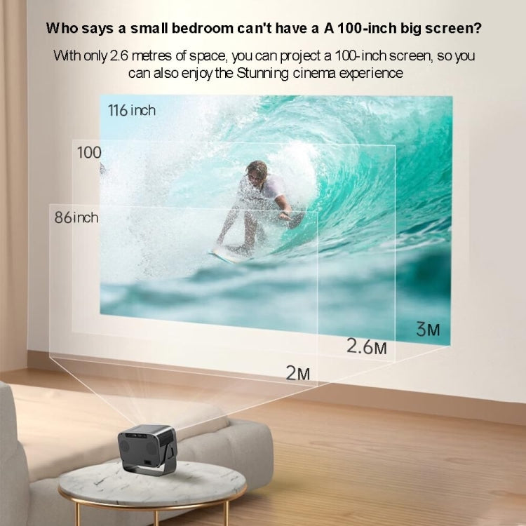 Same Screen Version For Mobile Phone Portable Mini Projector Smart Home Theater(US Plug) - free shipping - PMC Jewellery - Order now!