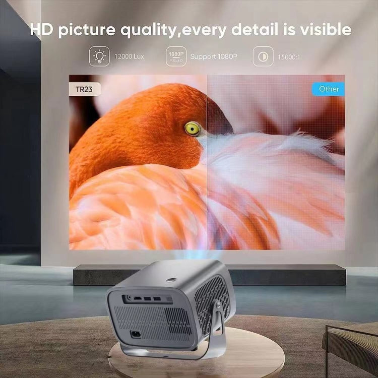 4K Smart Android Portable Projector UK Plug - Mini Projector by PMC Jewellery | Online Shopping South Africa | PMC Jewellery | Buy Now Pay Later Mobicred