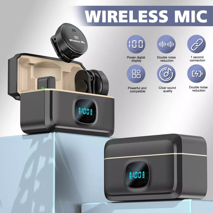 8 Pin Wireless Lavalier Button Microphone With Magnetic Suction & Back Clip Design - Microphone by PMC Jewellery | Online Shopping South Africa | PMC Jewellery | Buy Now Pay Later Mobicred