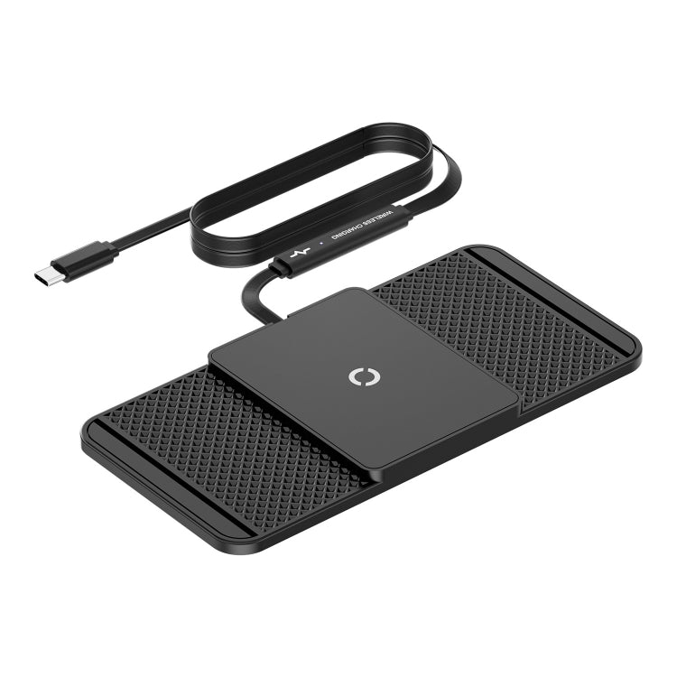 Avoid Camera Universal Car Wireless Charger Anti-slip Mat(TYPEC Interface 1m) - Wireless Charging Pads by PMC Jewellery | Online Shopping South Africa | PMC Jewellery | Buy Now Pay Later Mobicred