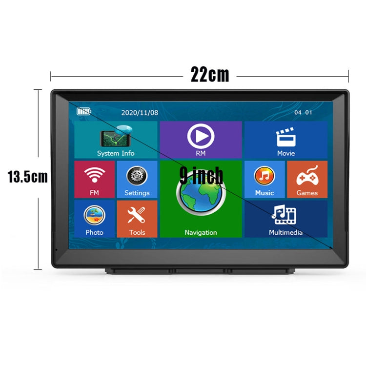 9 Inch 8G/256M Car GPS Navigator With Large Screen Capacitive Bluetooth Map, Area: Europe Map - Car MP3 & MP4 & MP5 by PMC Jewellery | Online Shopping South Africa | PMC Jewellery | Buy Now Pay Later Mobicred