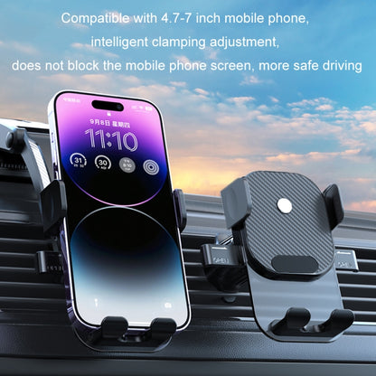 Car Suction Cup Dashboard Automatic Lock Mobile Phone Holder, Style: Orange Air Outlet - Car Holders by PMC Jewellery | Online Shopping South Africa | PMC Jewellery | Buy Now Pay Later Mobicred