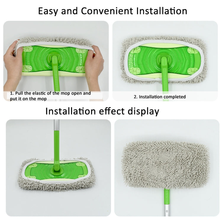 For Swiffer Sweeper and Other 10-inch Flat Mop Replacement Pads 2pcs Terry Cloth - Handheld Cleaner & Mops by PMc TechLife | Online Shopping South Africa | PMc TechLife | Buy Now Pay Later Mobicred