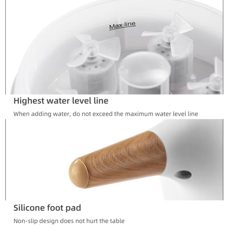 Dynamic Multi-Spray Aromatherapy Diffuser With Colorful Lights Remote Control Humidifier US Plug(V80 Spit Circle Upgrade Model) - free shipping - PMC TechLife - Order now!