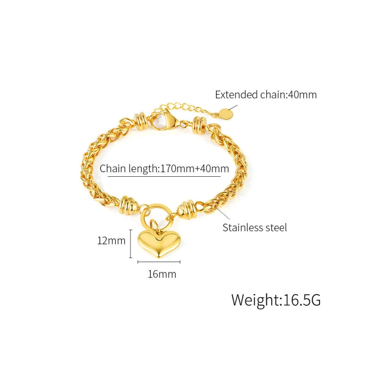 OPK 1325 Love Personalized Stainless Steel Bracelet, Color: Steel Color - Bracelets by OPK | Online Shopping South Africa | PMC Jewellery | Buy Now Pay Later Mobicred