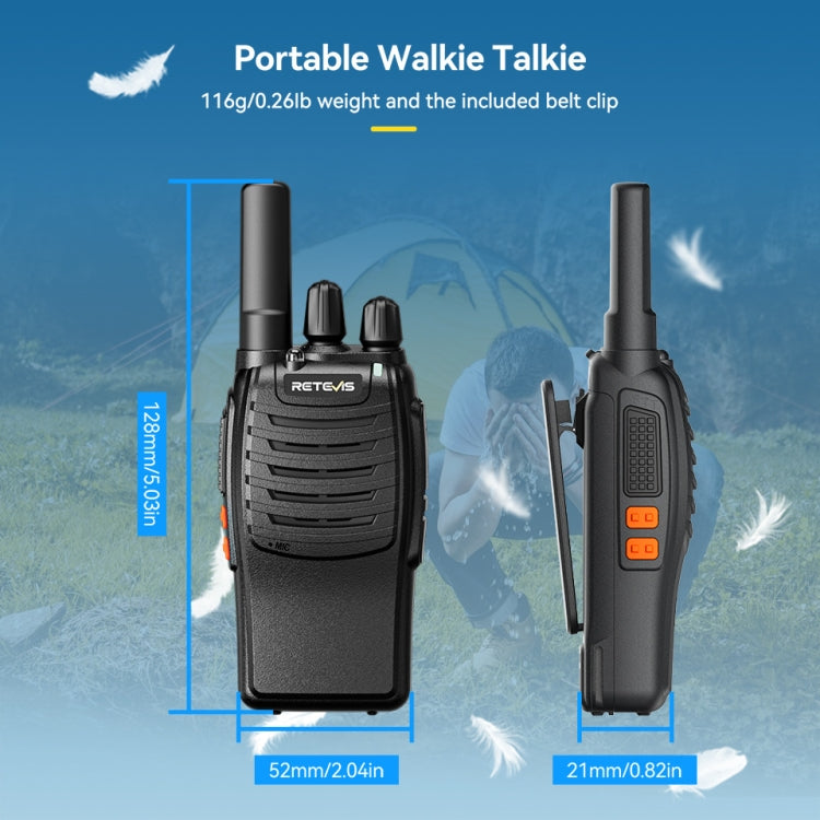 RETEVIS H777 16 Channels Compact Portable Handheld Walkie Talkie With Charging Base, Style: PMR - Handheld Walkie Talkie by RETEVIS | Online Shopping South Africa | PMC Jewellery | Buy Now Pay Later Mobicred