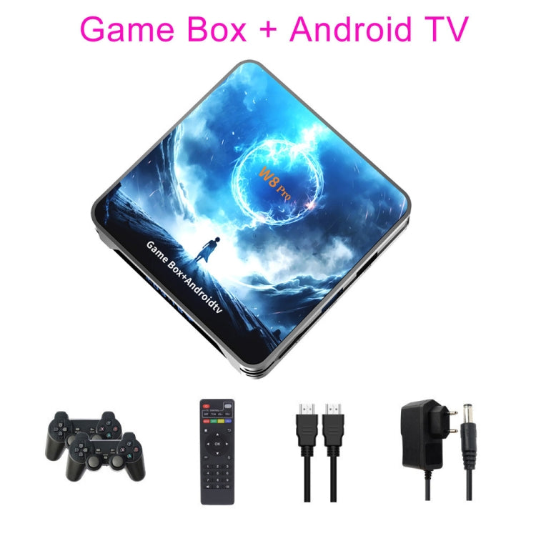 W8PRO 64G Dual System HD Wireless Joystick Retro Gaming Console With 36000+ Games EU Plug - Pocket Console by PMC Jewellery | Online Shopping South Africa | PMC Jewellery | Buy Now Pay Later Mobicred