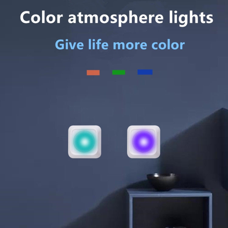 Remote Control Night Light LED Bedside Cabinet RGB Colorful Pat Light(2 Remote Controls + 6 Lights) - Night Lights by PMc TechLife | Online Shopping South Africa | PMc TechLife | Buy Now Pay Later Mobicred