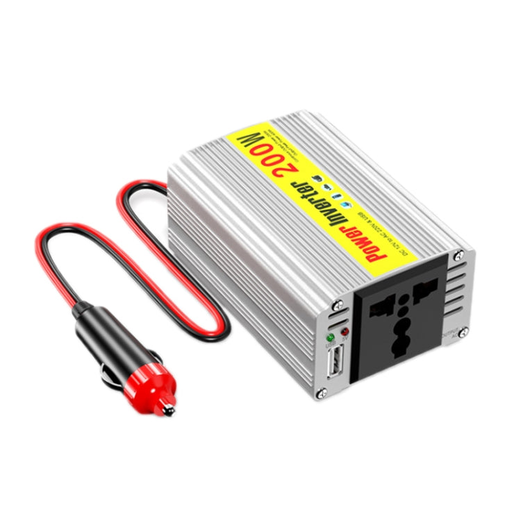 200W Modified Sine Wave Inverter Car Mobile Phone 2.1A Universal Power Supply, Specification: 12 To 110V - Modified Square Wave by PMC Jewellery | Online Shopping South Africa | PMC Jewellery | Buy Now Pay Later Mobicred