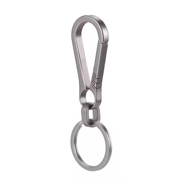 Titanium Alloy Car Keychain Multifunctional Simple Loss Prevention Belt Charm Ring, Style: Classic Model - Key Rings by PMC TechLife | Online Shopping South Africa | PMC TechLife | Buy Now Pay Later Mobicred