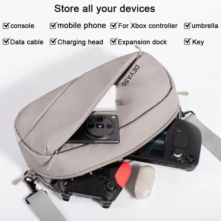 DEVASO Handheld Universal Storage Bag Crossbody Bag(Silver Enlarge) - free shipping - PMC Jewellery - Order now!