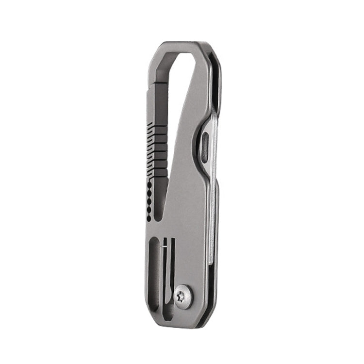 Multifunctional Titanium Keychain Outdoor Portable Defense Mini Folding Knife, Style: With Steel Ring - Key Rings by PMC Jewellery | Online Shopping South Africa | PMC Jewellery | Buy Now Pay Later Mobicred