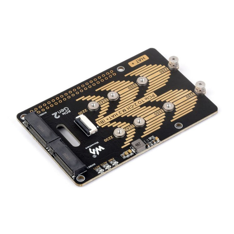 Waveshare For Raspberry Pi 5 PCIe To 2-Ch M.2 Adapter Type B NVMe Protocol(27710) - free shipping - PMC Jewellery - Order now!
