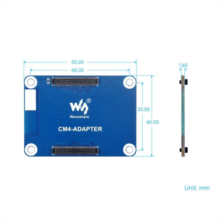 Waveshare For Raspberry Pi CM4 Interface Protection Adapter Board(27782) - Raspberry Pi Accessories by Waveshare | Online Shopping South Africa | PMC Jewellery | Buy Now Pay Later Mobicred