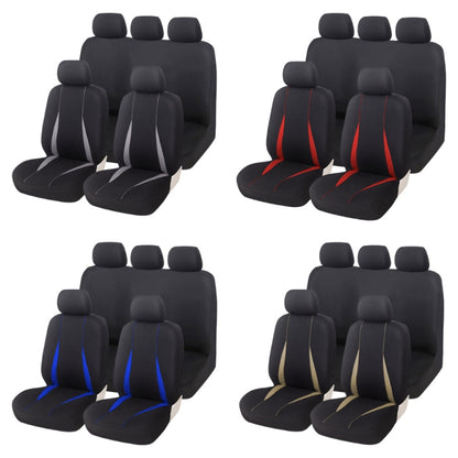 Cars All Seasons Universal All-Inclusive Fabric Seat Cover(33055 Red) - Seat Accessories by PMC Jewellery | Online Shopping South Africa | PMC Jewellery | Buy Now Pay Later Mobicred