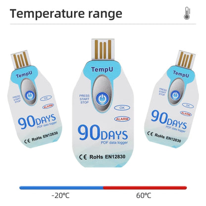 TempU Disposable Temperature Recorder For Cold Chain Transport Vehicles(90 Days) - Thermostat & Thermometer by TempU | Online Shopping South Africa | PMC Jewellery | Buy Now Pay Later Mobicred