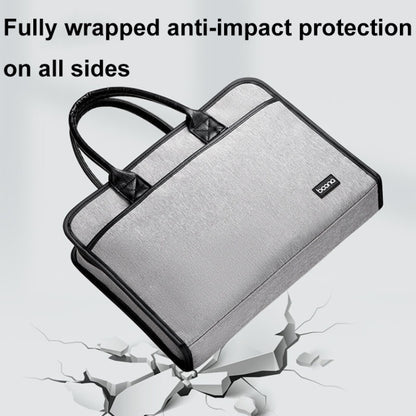 Baona BN-I009 14-inch Large-capacity Shock-absorbing And Wear-resistant Laptop Bag(Gray) - 14.1 inch by Baona | Online Shopping South Africa | PMC Jewellery | Buy Now Pay Later Mobicred