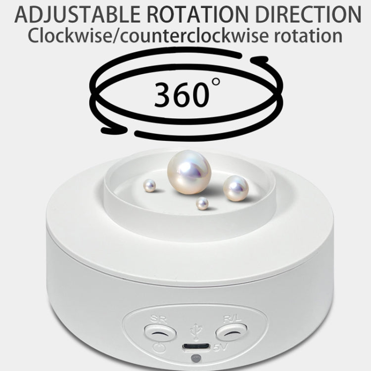 Intelligent Electric Roundabout 360 Degree Rotating Disc Table Live Shooting Video Props(Black) -  by PMC TechLife | Online Shopping South Africa | PMC TechLife | Buy Now Pay Later Mobicred