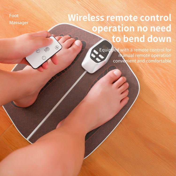 EMS Foot Massager Pad Foldable Pulse Foot Massage Mat Microcurrent Foot Physical Therapy With RC(Coffee) - free shipping - PMC TechLife - Order now!
