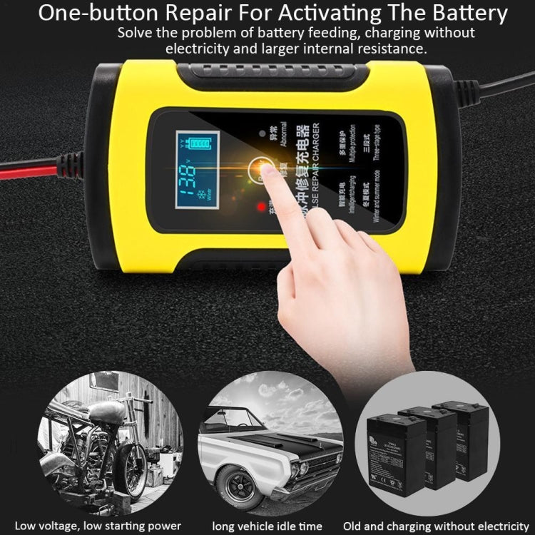 Anhtczyx 12V 6A  4Ah-100Ah Motorcycle Car Pulse Repair Charger With LCD Display(AU Plug) - Battery Charger by Anhtczyx | Online Shopping South Africa | PMC Jewellery | Buy Now Pay Later Mobicred