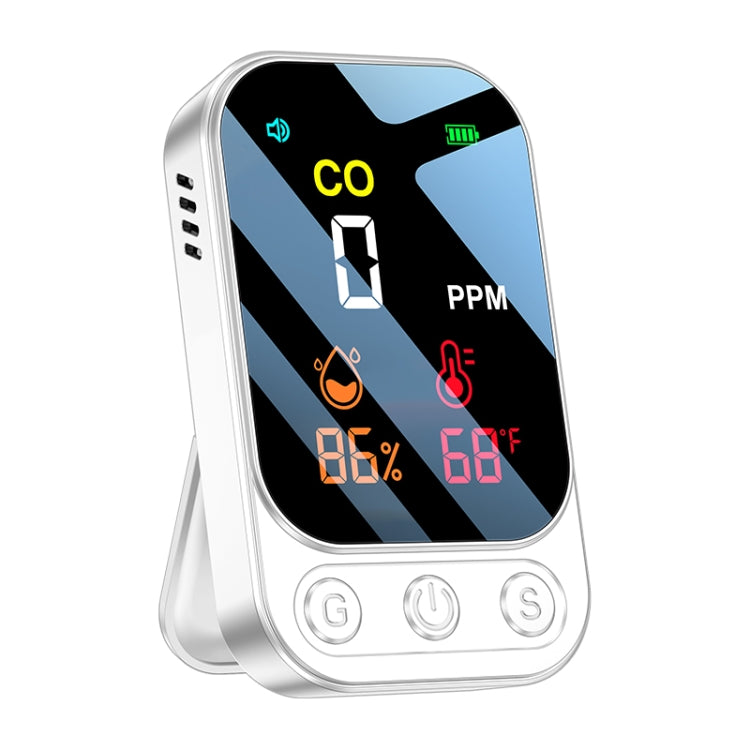 3 In 1 Multifunctional Portable Carbon Monoxide Detector(White) - Air & Water Quality Tester by PMC TechLife | Online Shopping South Africa | PMC TechLife | Buy Now Pay Later Mobicred