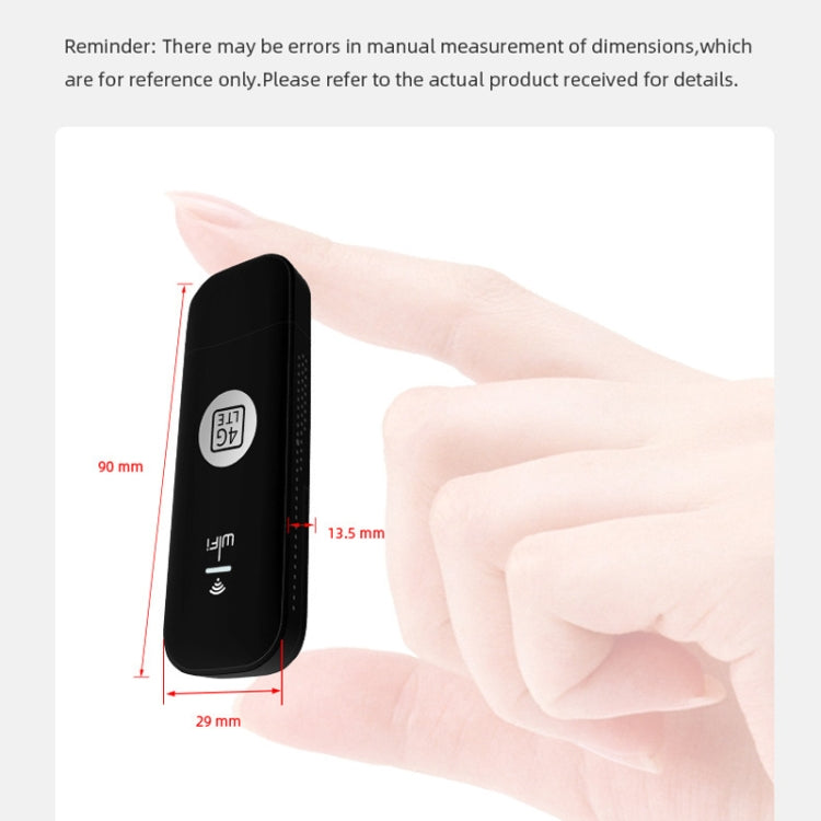 Global Edition 4G UFI LTE WiFi Dongle Wireless Router Plug-in NIC Router(Black) - 4G Mobile Wifi by PMC TechLife | Online Shopping South Africa | PMC TechLife | Buy Now Pay Later Mobicred