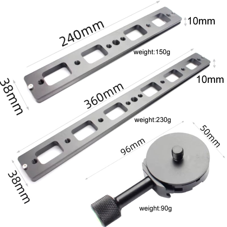 Double Camera Bracket Arca Swiss Quick Release Plate, Spec: Movable Base - Quick Release Plate by PMC TechLife | Online Shopping South Africa | PMC TechLife | Buy Now Pay Later Mobicred