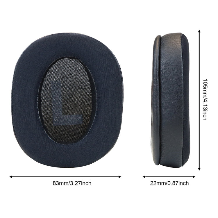 For Logitech G PRO X 2pcs Ice Feeling Gel Earmuffs Sponge Cover Earmuffs(Black) - Earmuff & Pad by PMC Jewellery | Online Shopping South Africa | PMC Jewellery | Buy Now Pay Later Mobicred