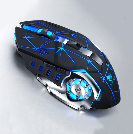 T-WOLF Q13 2.4GHz 6-keys RGB Colorful Light Gaming Wireless Mouse, Color: Dual Mode Star Black - Wireless Mice by T-WOLF | Online Shopping South Africa | PMC Jewellery | Buy Now Pay Later Mobicred